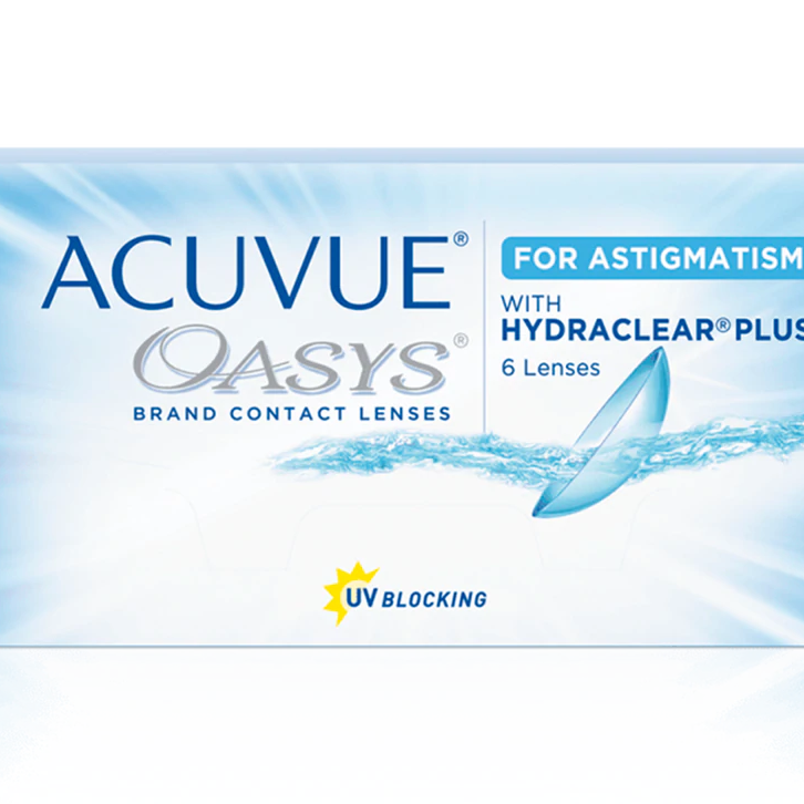Caja de lentes de contacto Acuvue Oasys para astigmatismo con Hydraclear Plus
